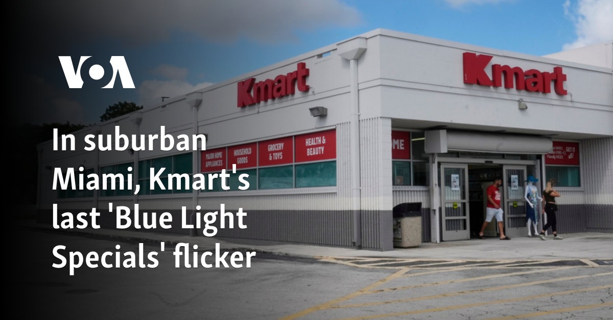 In suburban Miami, Kmart's last 'Blue Light Specials' flicker