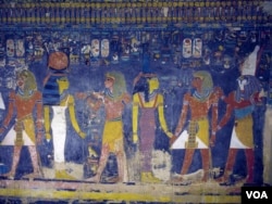 Ancient Egyptians knew many things including the germ-killing power of copper. This is a Pharonic-era mural inside the tomb of a king in Luxor, Egypt, Nov. 2015. (H. Elrasam/VOA)