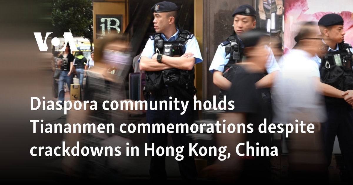 Diaspora community holds Tiananmen commemorations despite crackdowns in Hong Kong, China