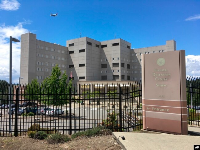 Photo shows the Federal Detention Center in SeaTac, Wash. The Northwest Immigrant Rights Project reports that as many as 120 asylum seekers had been transferred to this facility.