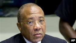 Former Liberian President Charles Taylor is seen at the U.N.-backed Special Court for Sierra Leone in Leidschendam, Netherlands, 05 Aug 2010