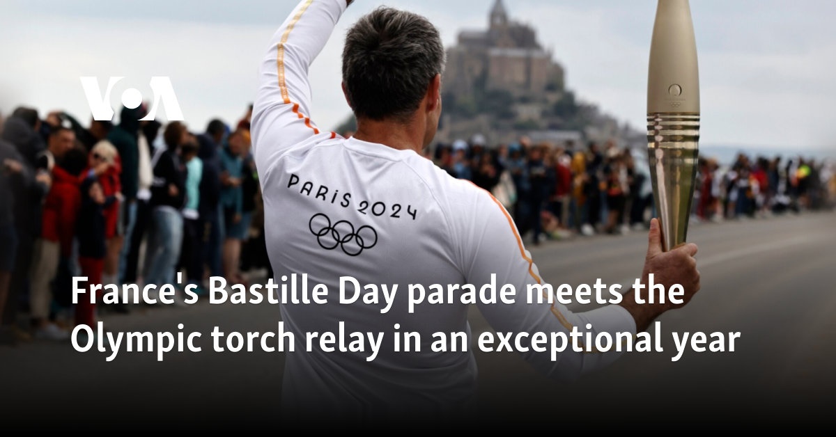 France's Bastille Day parade meets the Olympic torch relay in an exceptional year