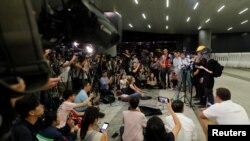 2019年9月4日，香港示威者举行记者会回应特首撤回送中条例等新措施。
