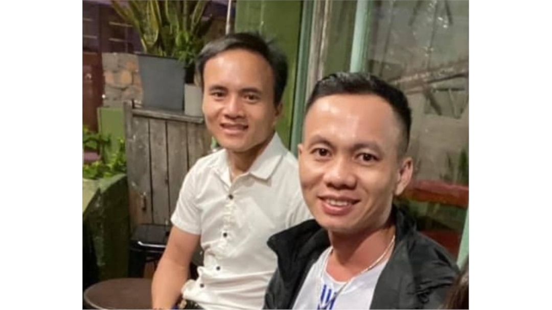 Nhà hoạt động Đậu Văn Dương và Trần Hữu Đức khi còn ở Việt Nam. Photo Facebook Le Nguyen Phuong Tram