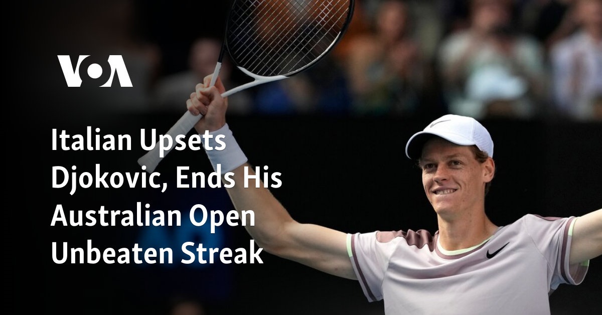 Jannik Sinner snaps Djokovic's 33-game streak to reach Australian Open  final, Australian Open 2024