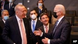 Serokê Amerîka Joe Biden û serokê Tirkîyê Recep Tayyîp Erdogan (Arşîv)