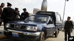 Police in Cairo, January 31, 2011