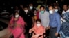 FILE -Former Bangladesh Prime Minister Khaleda Zia on a wheelchair in Dhaka, November 7, 2021, just after it was detected that she had advanced cirrhosis of the liver. (Babul Talukdar/VOA)