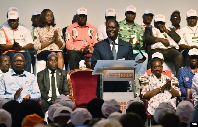 Ouattara à Abidjan, le 16 juillet 2018.