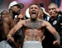 Petarung seni bela diri campuran, Conor McGregor, di Las Vegas, Agustus 2017.