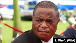 FILE: Retired General Constantino Chiwenga at the State House for swearing in as one of two Zimbabwe's vice presidents, Harare, Dec. 28, 2017. 