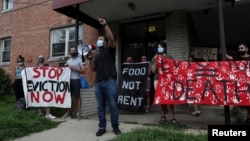 Protest protiv izbacivanja u Marylandu, august 2020.