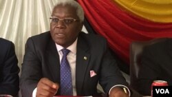 FILE: Zimbabwe's home affairs minister Ignatious Chombo announcing Friday that every February 21st, the birthday of Mugabe, will now be a public holiday since the 93-year old leader exhibited "self sacrifice, selflessness, patriotism, hard work, principled leadership.