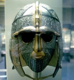 An Anglo-Saxon helmet