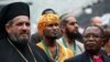 Various leaders from different faith communities attend the faith-based Climate Justice Rally at the ABSA Kingspark Rugby stadium in Durban, November 27, 2011. 