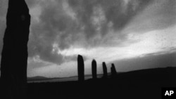 The Ring of Brodgar on the Orkney Islands in Scotland, May 2000. There are more than 1,000 prehistoric sites on the Orkneys, making it the greatest concentration of any place in Europe. (AP Photo/Lisa Marie Pane)