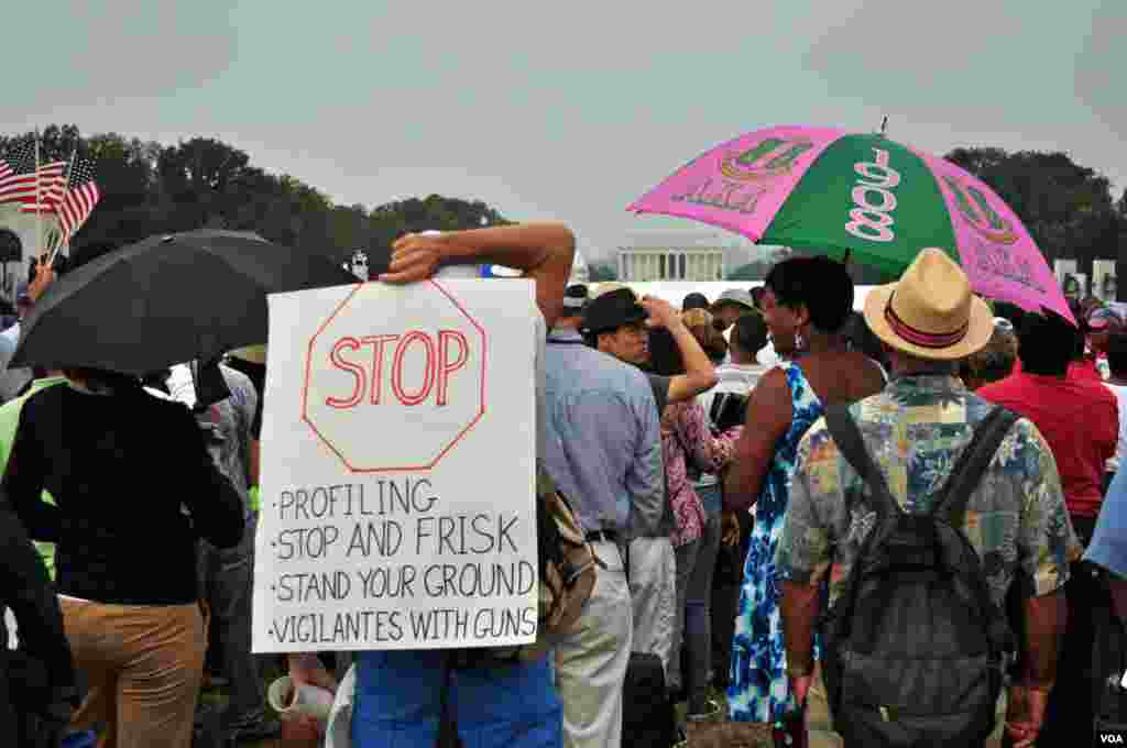 Crowds gather for the 50th anniversary of the March on Washington, August 28, 2013. (D. Manis for VOA) 