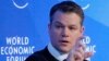 Matt Damon Takes to Davos Stage to Put Water on Map