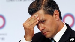 Presiden Meksiko, Enrique Peña Nieto menjalani operasi pengangkatan kantung empedu Minggu, 28/6 (foto: dok).