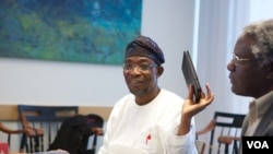 Engineer Rauf Aregbesola (l) is Osun State governor 