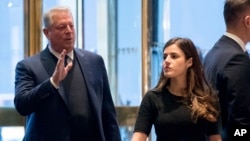 Makamu rais wa zamani Al Gore awasili kukutana na Donald Trump