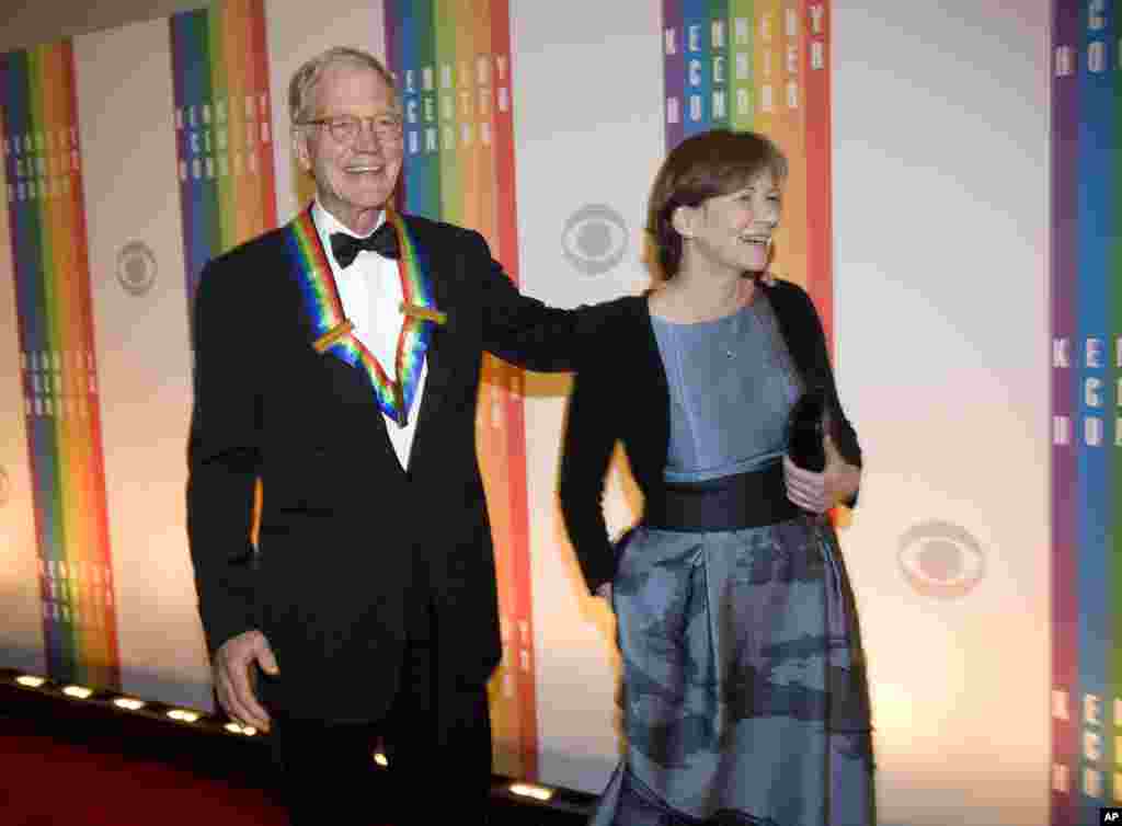 El reconocido David Letterman, y su esposa Regina, llegaron al Kennedy Center la noche de la premiaci&oacute;n donde fue reconocido Letterman por sus aportes a las artes y la cultura de EE.UU. 