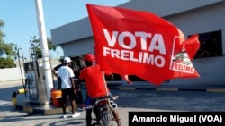 Apoiantes do partido no poder em Moçambique em campanha pela Frelimo