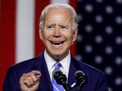 Democratic U.S. presidential candidate and former Vice President Joe Biden speaks about his plans for tackling climate change during a campaign event in Wilmington, Delaware, U.S., July 14, 2020. REUTERS/Leah Millis