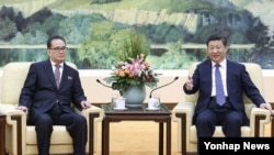 시진핑 중국 국가주석이 1일 베이징 인민대회당에서 리수용 북한 노동당 중앙위원회 부위원장과 면담했다고 관영 신화통신이 보도했다.