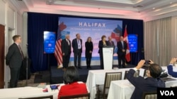 美国参议院代表团出席加拿大哈利法克斯国际安全论坛。（2021年11月24日）