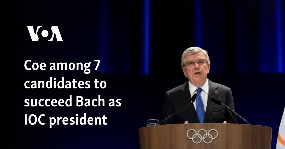 Coe among 7 candidates to succeed Bach as IOC president