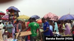 FILE: Markets in Kano, northern Nigeria with people buying essential commodities. Taken 6.26.2016