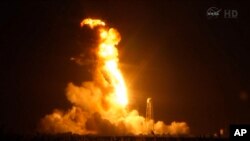 Вибух космічної ракети, запущеної Orbital Sciences Corp. 28 жовтня 2014 р.