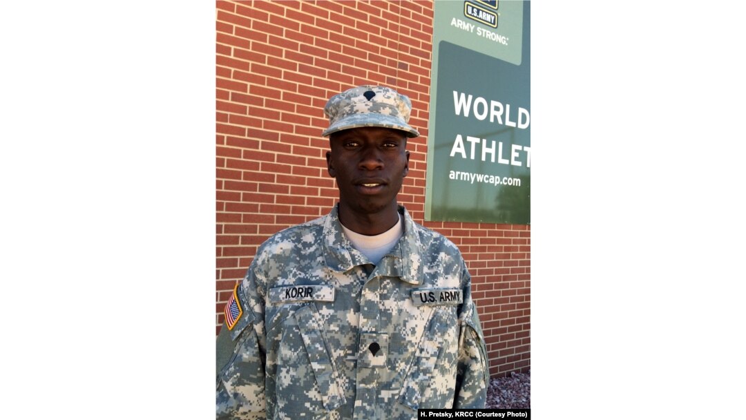 Spc. Leonard Korir, shown here at Fort Carson, Colorado, qualified for the Rio Summer Games in the 10,000-meters. He is a motor transport operator in the Army.
