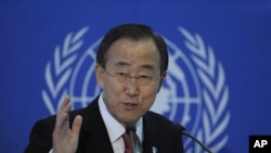 UN Secretary General Ban Ki-moon expressed grave concern regarding human rights abuses in Iran. Foto: Steffi Loos/dapd