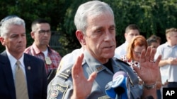Cảnh sát trưởng Điện Capitol Matthew Verderosa nói về vụ nổ súng tại Alexandria, Virginia ngày 16/6/2017 làm dân biểu Steve Scalise bị thương.