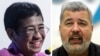 This combination of pictures shows Maria Ressa (L), co-founder and CEO of the Philippines-based news website Rappler, and Dmitry Muratov, editor-in-Chief of Russia's main opposition newspaper Novaya Gazeta.