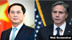Ngoại trưởng Việt Nam Bùi Thanh Sơn và Ngoại trưởng Hoa Kỳ Antony Blinken.