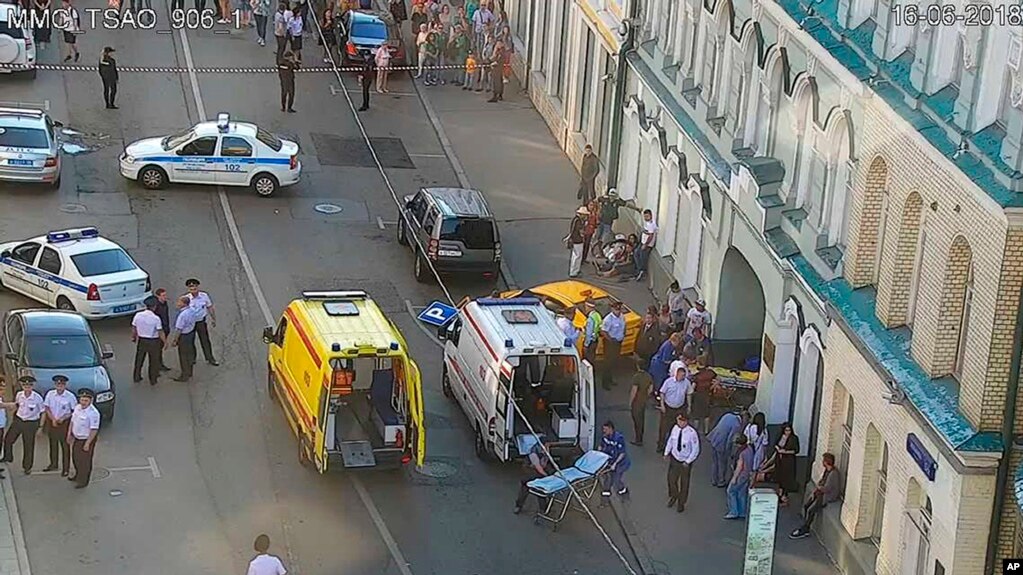 Tetë të lënduar pranë qendrës së Moskës