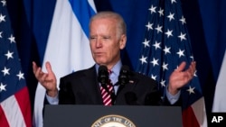 U.S. Vice President Joe Biden speaks at the Brookings Institution in Washington, Dec. 6, 2014.