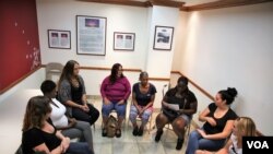 Women participate in a counseling session for opioid substance abuse and trauma at The Village South, a community based substance abuse and mental health care facility, in Miami