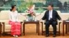 Bà Aung San Suu Kyi gặp ông Tập Cận Bình tại Bắc Kinh