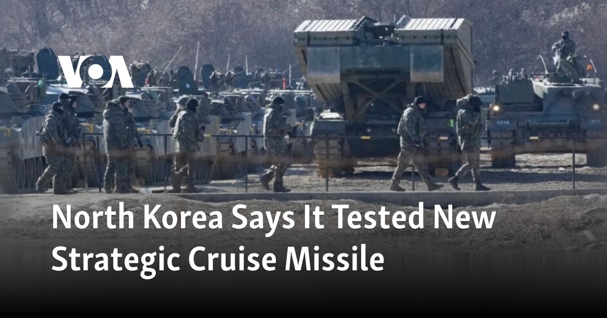 North Korea Says It Tested New Strategic Cruise Missile 2583