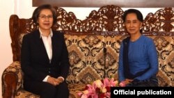ကုလ ကိုယ္စားလွယ္နဲ႔ ႏိုင္ငံေတာ္ အတိုင္ပင္ခံ ေဒၚေအာင္ဆန္းစုၾကည္ ေနျပည္ေတာ္မွာ ေတြ႔ဆံု (Myanmar State Counsellor Office)