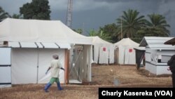 Au centre de traitement d'Ebola à Beni, 15 octobre 2018. (VOA/Charly kasereka)