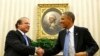 FILE - President Barack Obama shakes hands with Pakistan's Prime Minister Nawaz Sharif in the Oval Office at the White House in Washington, Oct. 23, 2013.