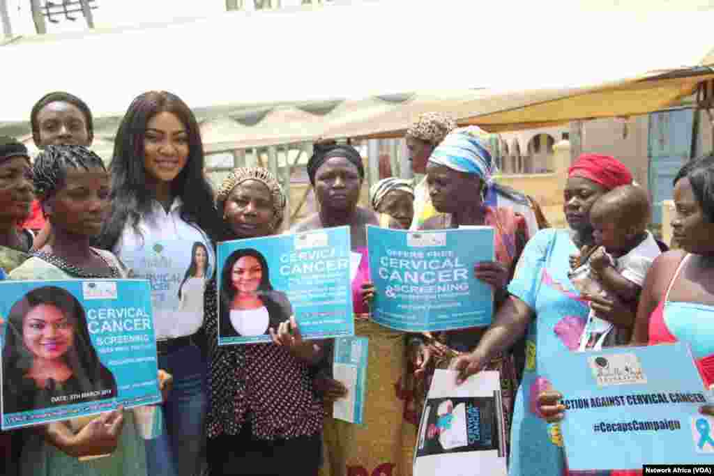 Tsohuwar Sarauniyar Kayau (MBGN), Isabella Ayuk, Ta Dauki Nauyin Yiwa Mata Gwajin CUtar&nbsp; Daji Kyauta A Abuja.