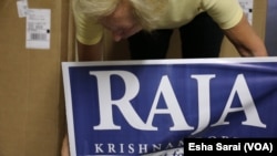 Incumbent Raja Krishnamoorthi goes by his first name, which his constituents can more easily pronounce.