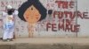 Obra "The Future is Female" da grafiteira e artista plástica angolana Sarhai Costa