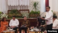 Presiden Joko Widodo memimpin Sidang Kabinet Paripurna terakhir di Istana Kepresidenan Jakarta, Kamis (3/10) (Courtesy: Setpres RI).